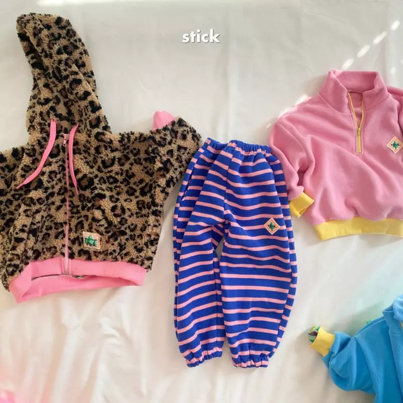 Stick - Korean Children Fashion - #discoveringself - Puzzle Fleece Half Zip-up - 7