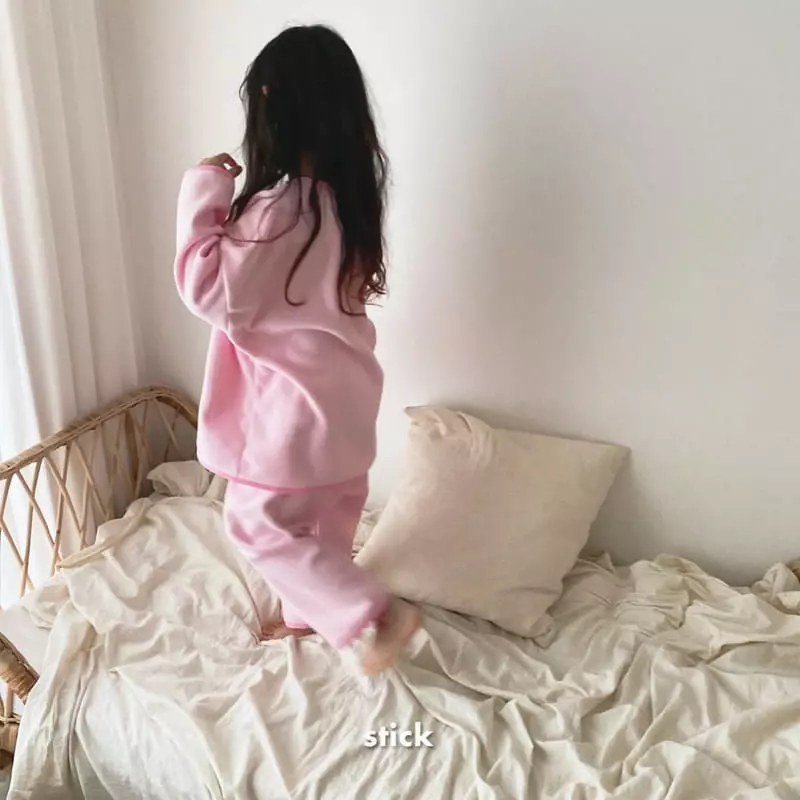 Stick - Korean Children Fashion - #discoveringself - Fleece Pajama Set - 12