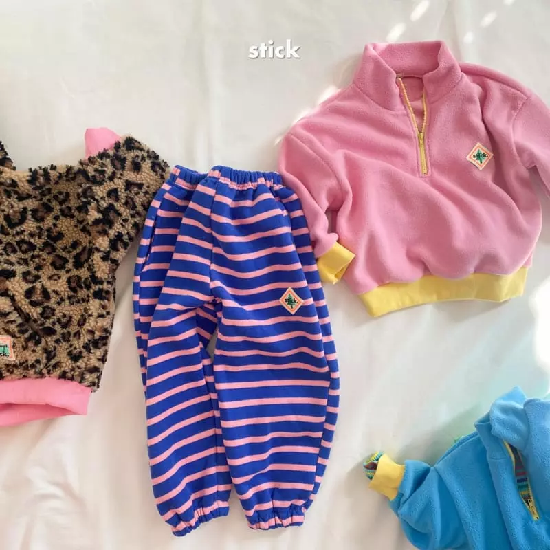 Stick - Korean Children Fashion - #fashionkids - Puzzle Fleece Half Zip-up - 8