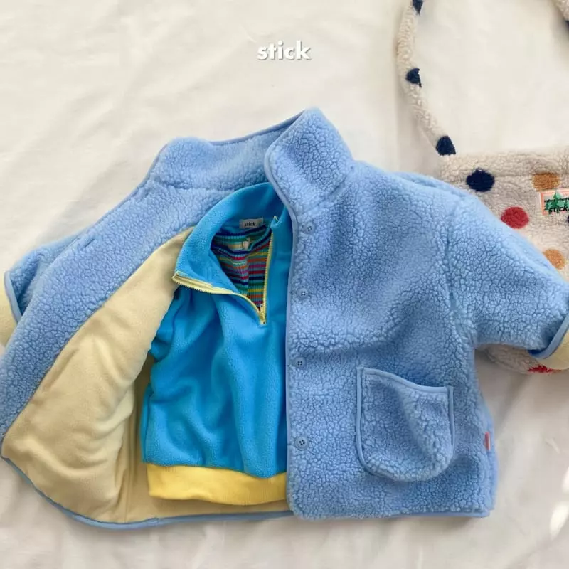 Stick - Korean Children Fashion - #kidsshorts - Puzzle Fleece Half Zip-up - 9