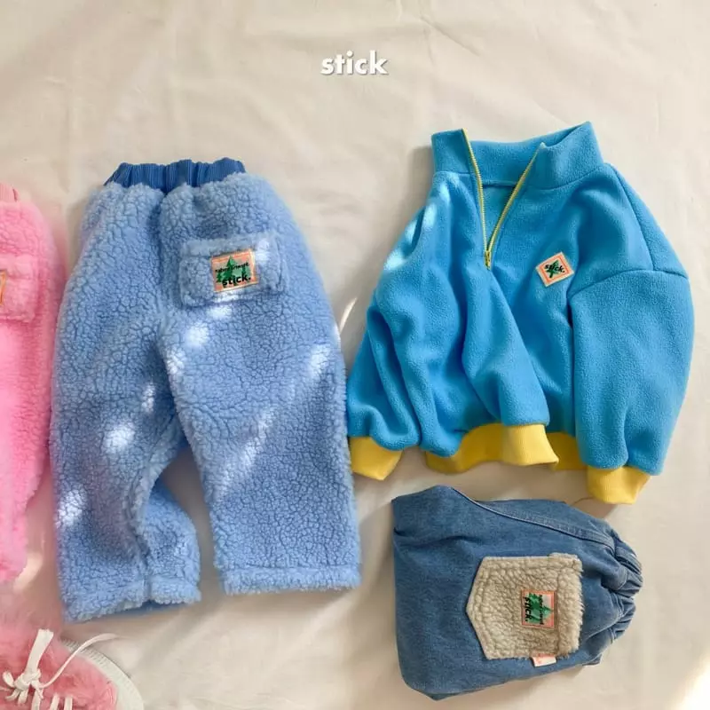 Stick - Korean Children Fashion - #kidsstore - Puzzle Fleece Half Zip-up - 10