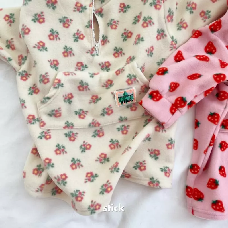 Stick - Korean Children Fashion - #littlefashionista - Fleece One-piece - 3