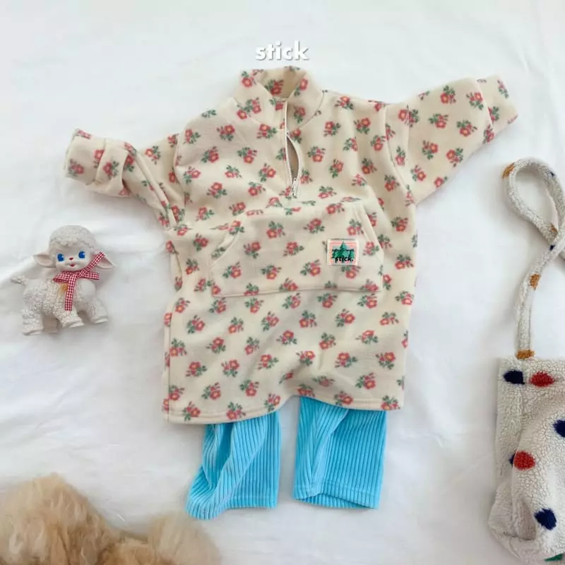 Stick - Korean Children Fashion - #littlefashionista - Fleece One-piece - 4