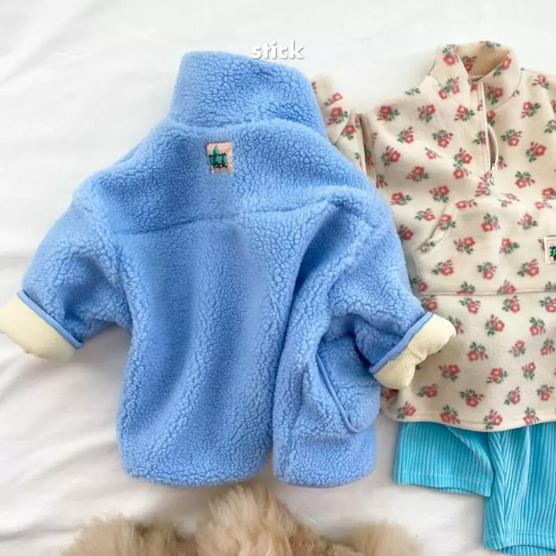 Stick - Korean Children Fashion - #prettylittlegirls - Fleece One-piece - 6