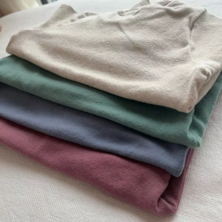 Studio M - Korean Children Fashion - #kidzfashiontrend - Fleece Fraise Half Turtleneck Tee - 4