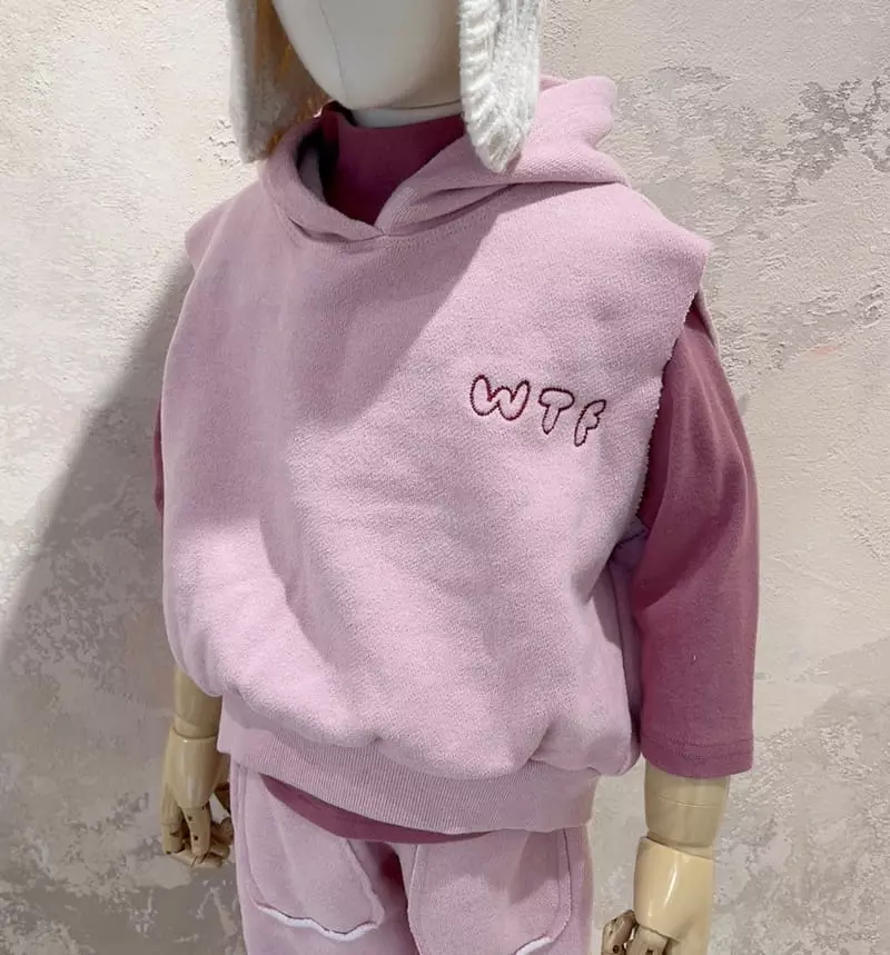 Studio M - Korean Children Fashion - #kidzfashiontrend - W Vest Hoody - 4