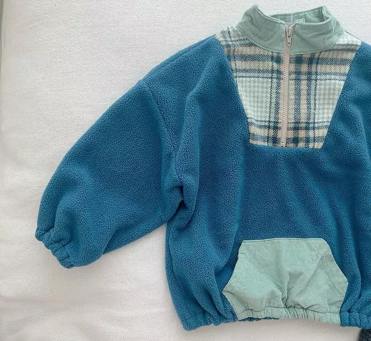 Studio M - Korean Children Fashion - #childrensboutique - BB Check Color Zip-up - 10