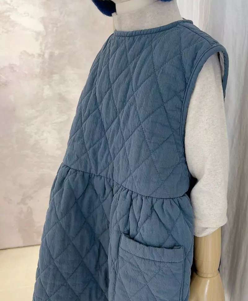 Studio M - Korean Children Fashion - #childrensboutique - Yarn Quilting One-piece - 9