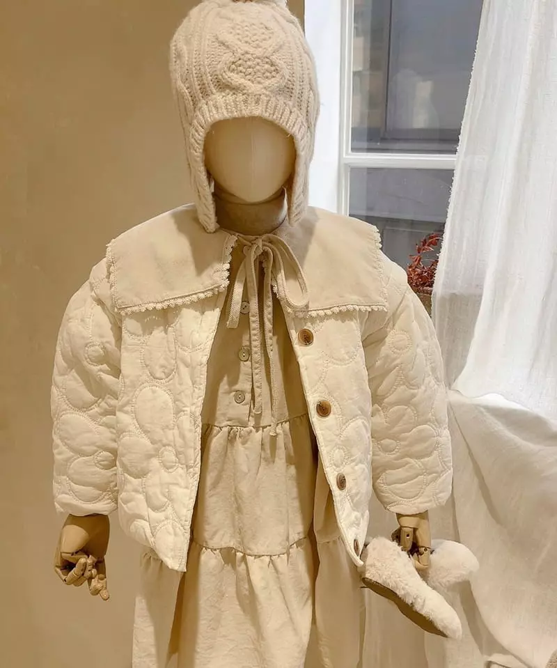Studio M - Korean Children Fashion - #kidsshorts - Banesa Quilting Embroidery Jacket - 3