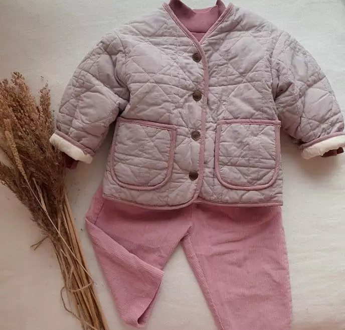 Studio M - Korean Children Fashion - #kidsshorts - Fleece Fraise Half Turtleneck Tee