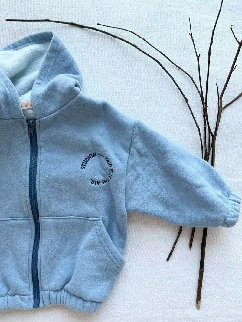 Studio M - Korean Children Fashion - #kidsshorts - Rookie Fleece Hoody Zip-up - 10
