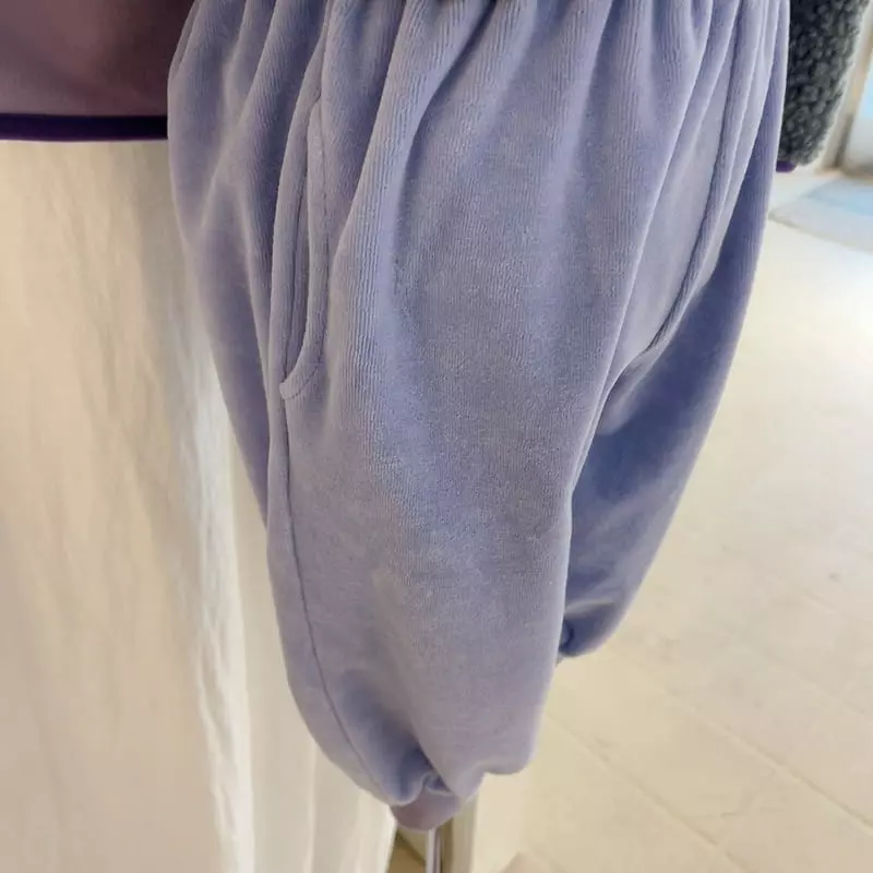 Studio M - Korean Children Fashion - #kidsshorts - S Velvet Pants - 3