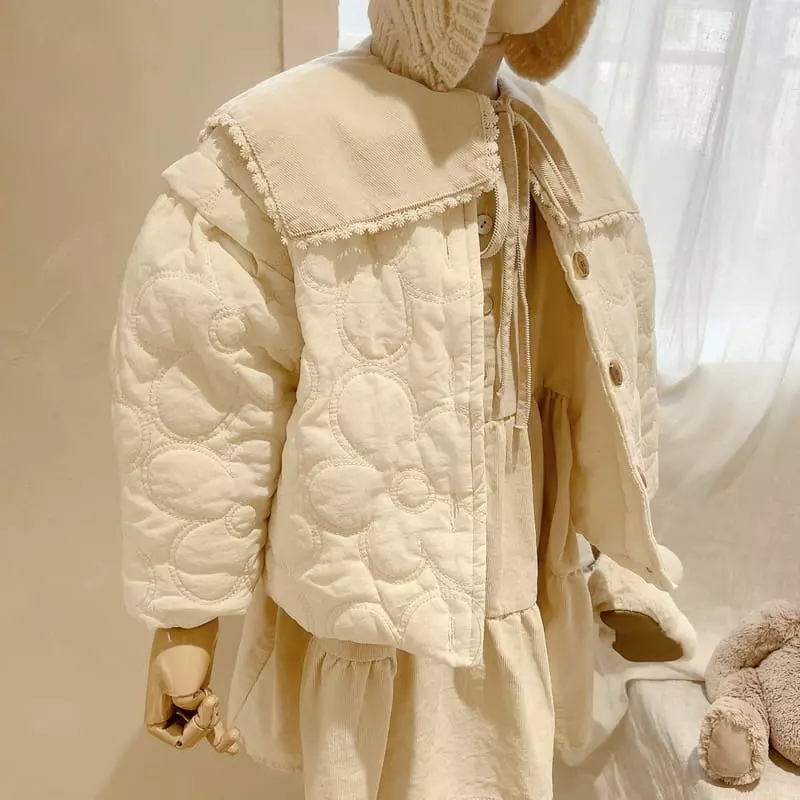 Studio M - Korean Children Fashion - #kidsshorts - Banesa Quilting Embroidery Jacket - 4