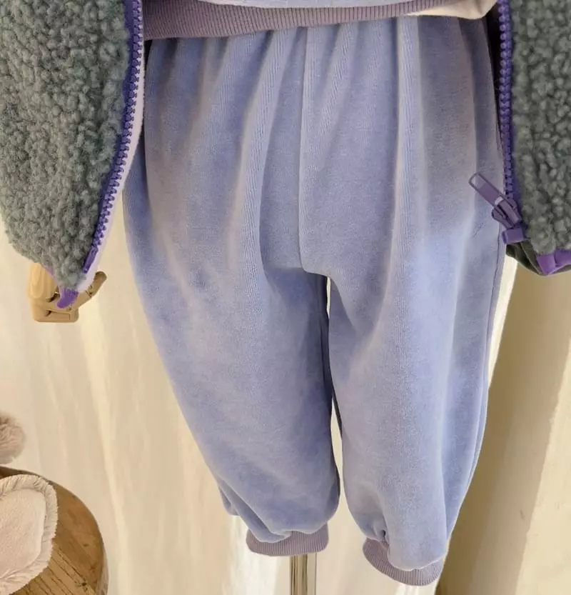Studio M - Korean Children Fashion - #kidsshorts - S Velvet Pants - 4