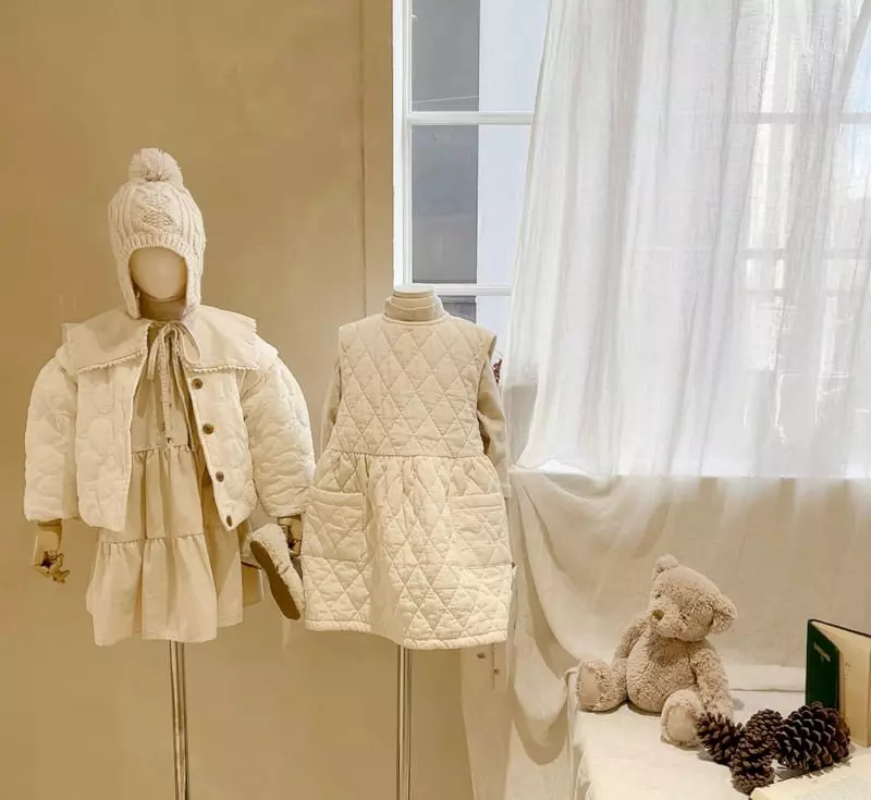 Studio M - Korean Children Fashion - #kidzfashiontrend - Banesa Quilting Embroidery Jacket - 5