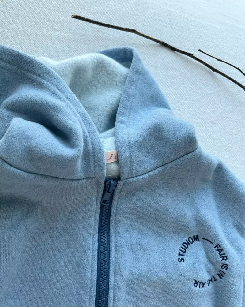 Studio M - Korean Children Fashion - #kidzfashiontrend - Rookie Fleece Hoody Zip-up - 12