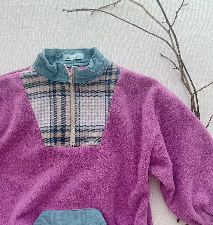 Studio M - Korean Children Fashion - #magicofchildhood - BB Check Color Zip-up - 5