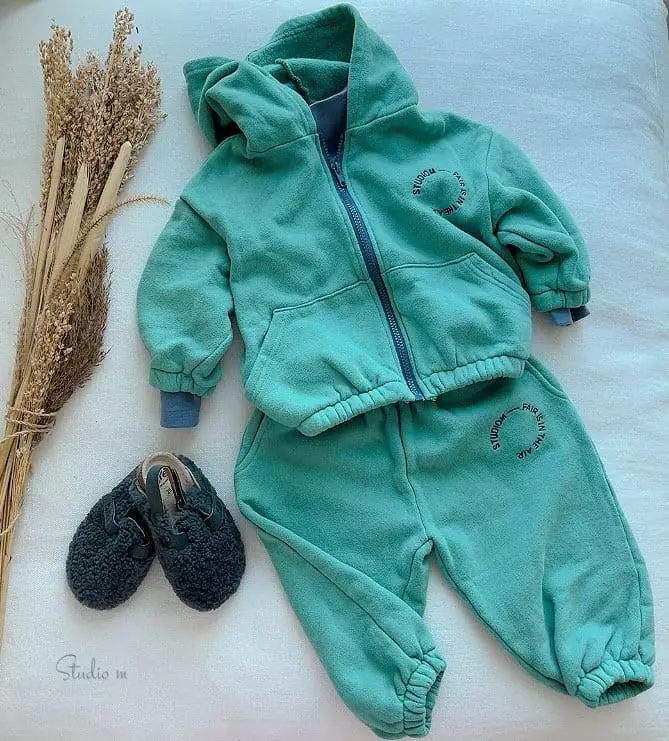 Studio M - Korean Children Fashion - #magicofchildhood - Rookie Fleece Hoody Zip-up