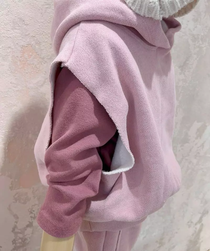 Studio M - Korean Children Fashion - #minifashionista - W Vest Hoody - 7