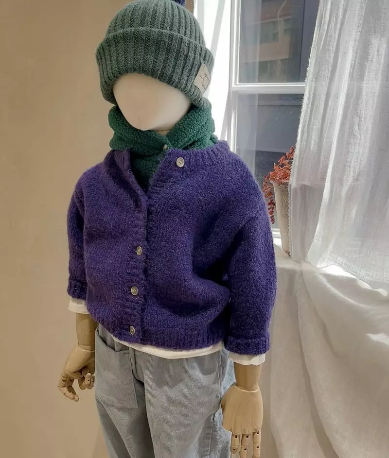 Studio M - Korean Children Fashion - #minifashionista - Anc Cardigan - 2