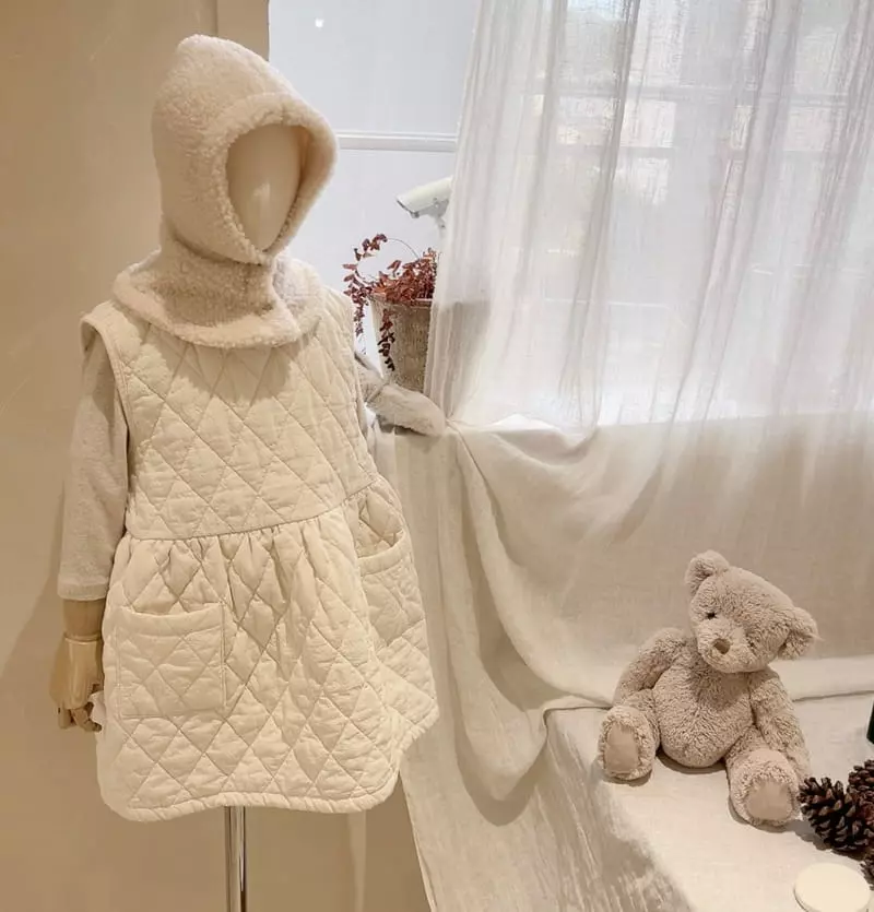 Studio M - Korean Children Fashion - #minifashionista - Yarn Quilting One-piece - 4