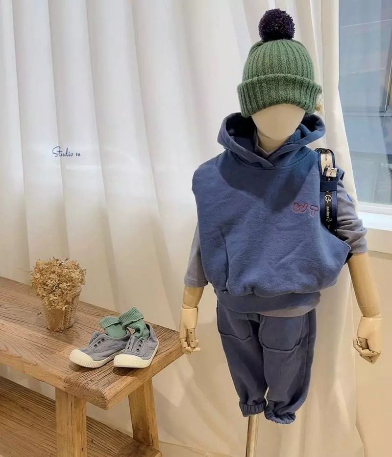 Studio M - Korean Children Fashion - #todddlerfashion - W Vest Hoody - 9