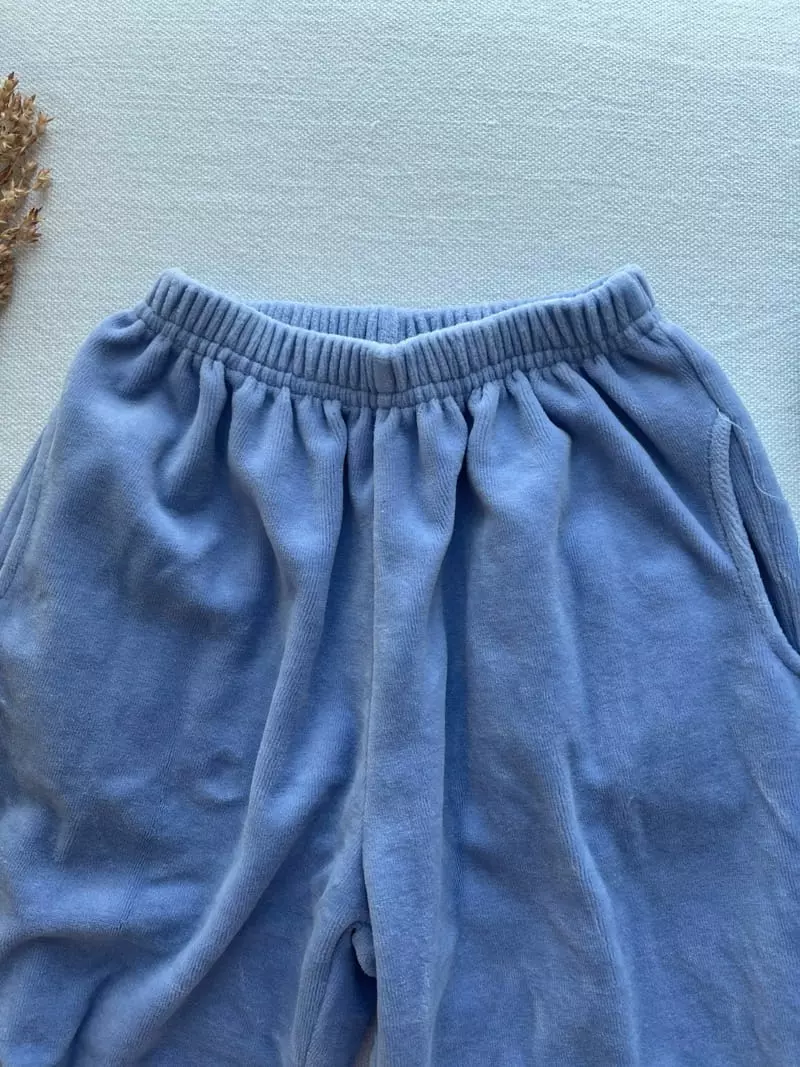 Studio M - Korean Children Fashion - #toddlerclothing - S Velvet Pants - 12