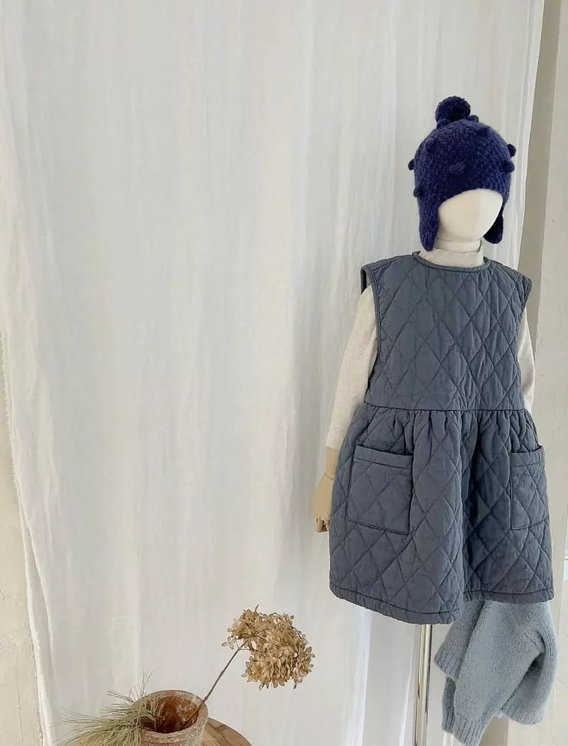 Studio M - Korean Children Fashion - #toddlerclothing - Yarn Quilting One-piece - 6