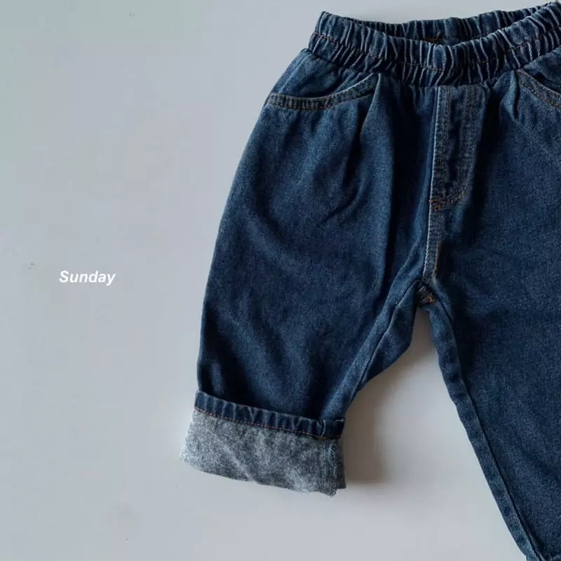 Sunday Closet - Korean Children Fashion - #fashionkids - Mona Fleece Jeans - 3