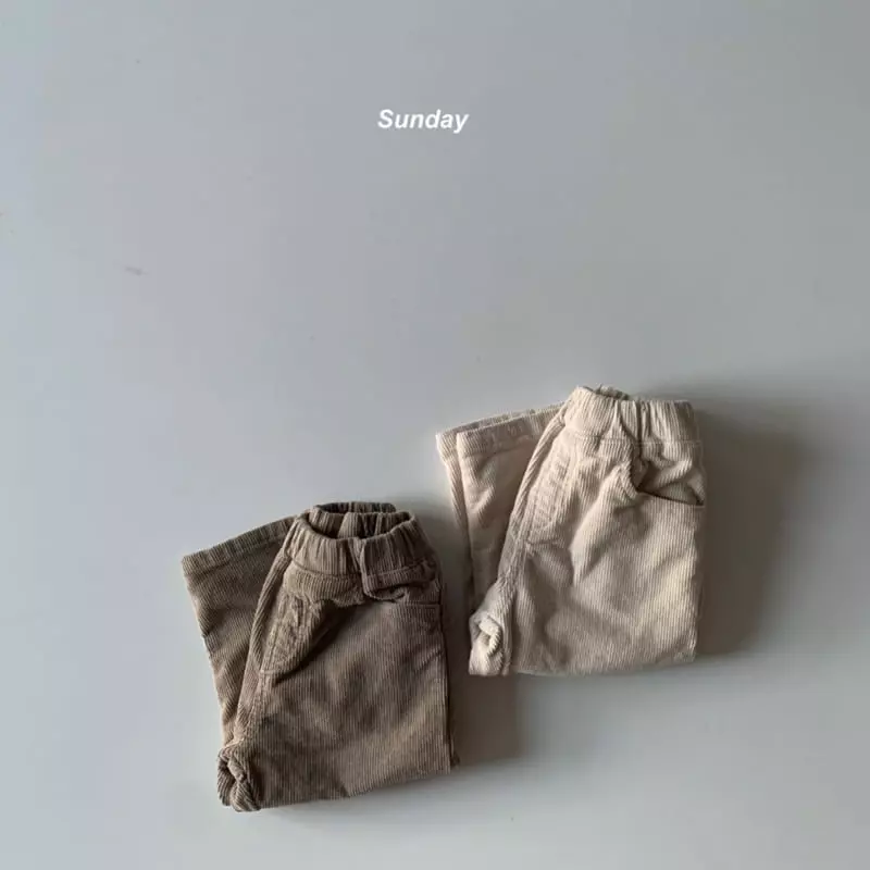 Sunday Closet - Korean Children Fashion - #kidsstore - Mongle Rib Pants - 2