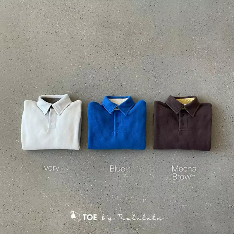 TOE - Korean Children Fashion - #Kfashion4kids - I Am Fleece Collar Tee