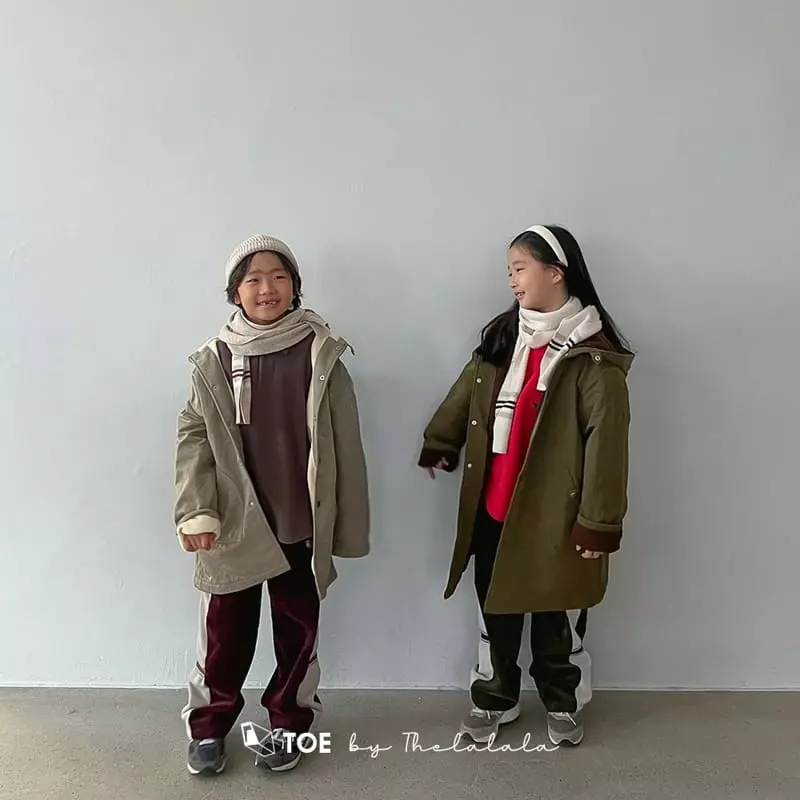 TOE - Korean Children Fashion - #childofig - Happy Twill Hoody Field Jacket - 5