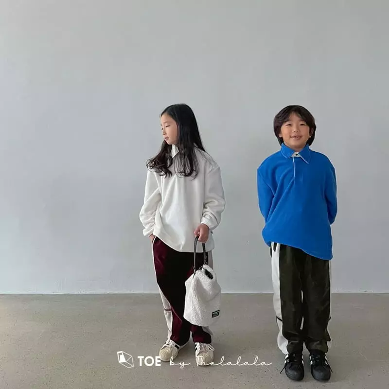 TOE - Korean Children Fashion - #childrensboutique - I Am Fleece Collar Tee - 8