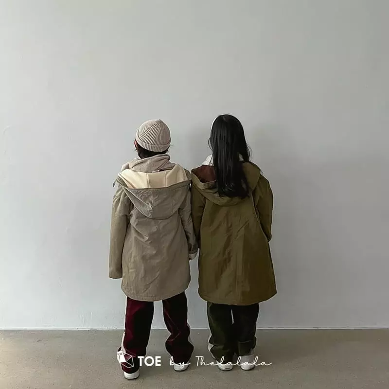 TOE - Korean Children Fashion - #designkidswear - Happy Twill Hoody Field Jacket - 8