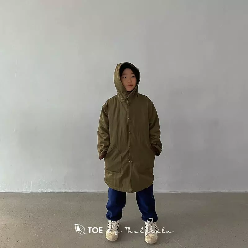 TOE - Korean Children Fashion - #kidsshorts - Happy Twill Hoody Field Jacket - 11