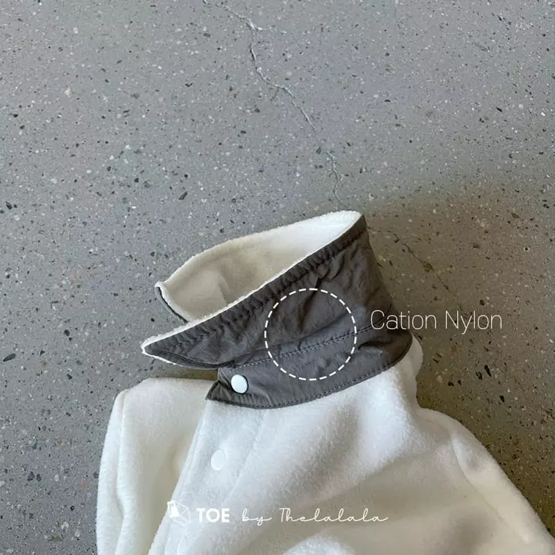 TOE - Korean Children Fashion - #littlefashionista - I Am Fleece Collar Tee - 2