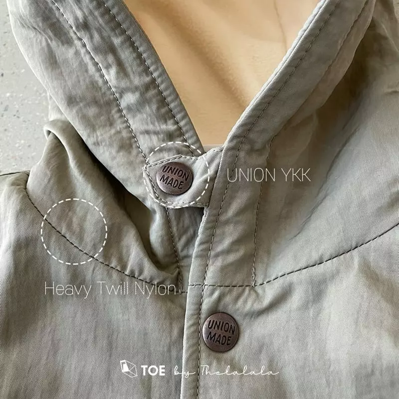 TOE - Korean Children Fashion - #magicofchildhood - Happy Twill Hoody Field Jacket - 2