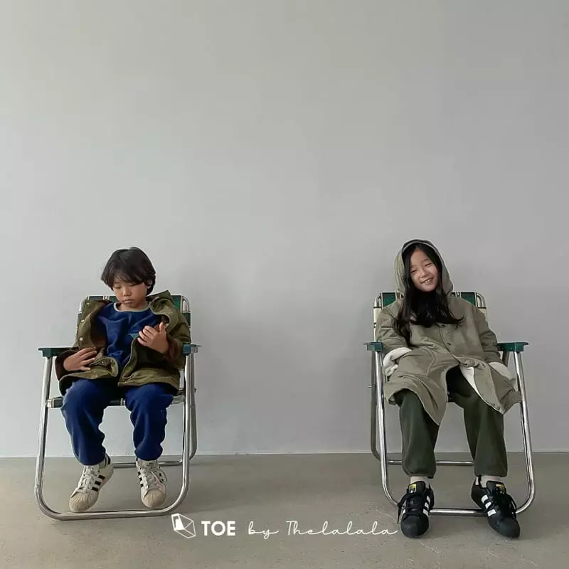 TOE - Korean Children Fashion - #minifashionista - Happy Twill Hoody Field Jacket - 3