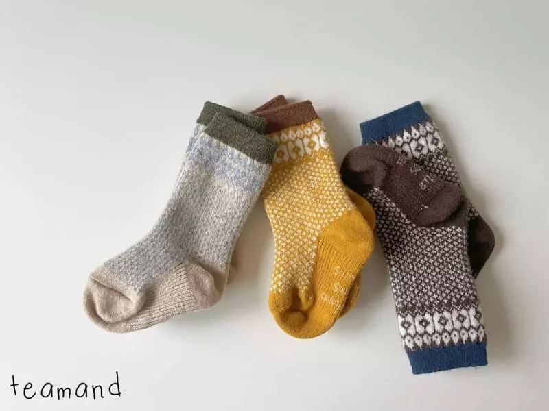 Teamand - Korean Children Fashion - #kidzfashiontrend - Nordic Socks Set