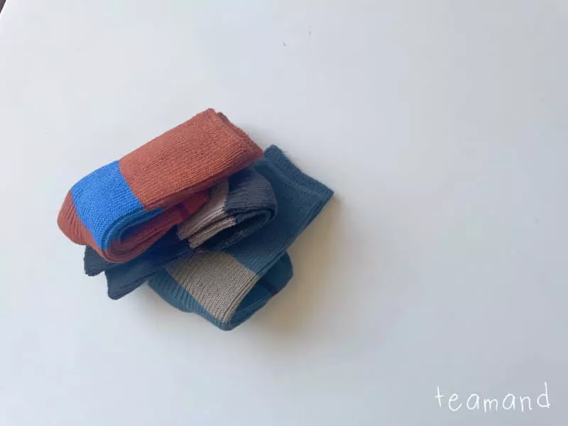 Teamand - Korean Children Fashion - #littlefashionista - Color Block Set with Mom - 3