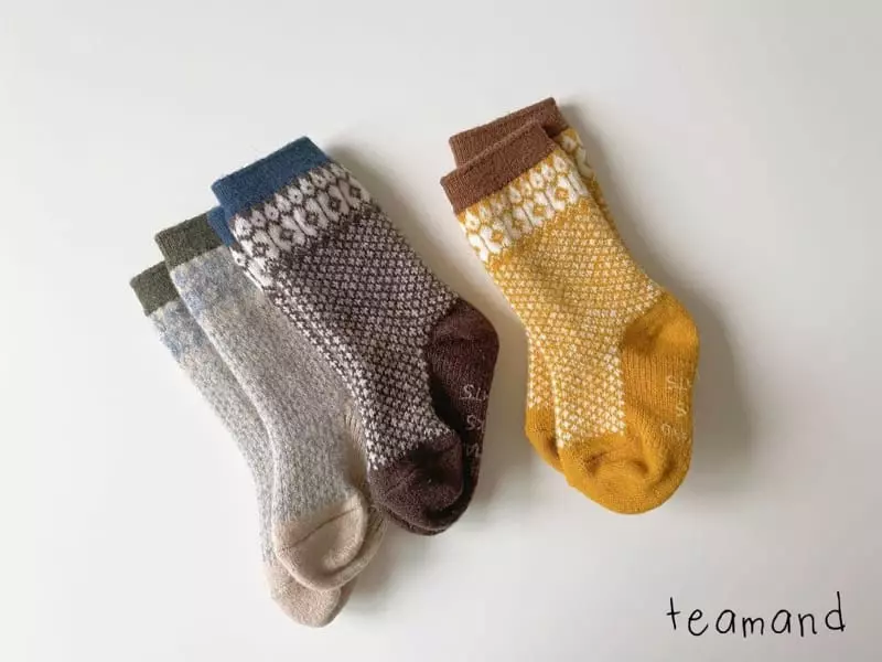 Teamand - Korean Children Fashion - #minifashionista - Nordic Socks Set - 5
