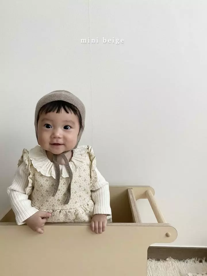 The Beige - Korean Baby Fashion - #babyboutique - Mini Bonding Slit Bodysuit - 5
