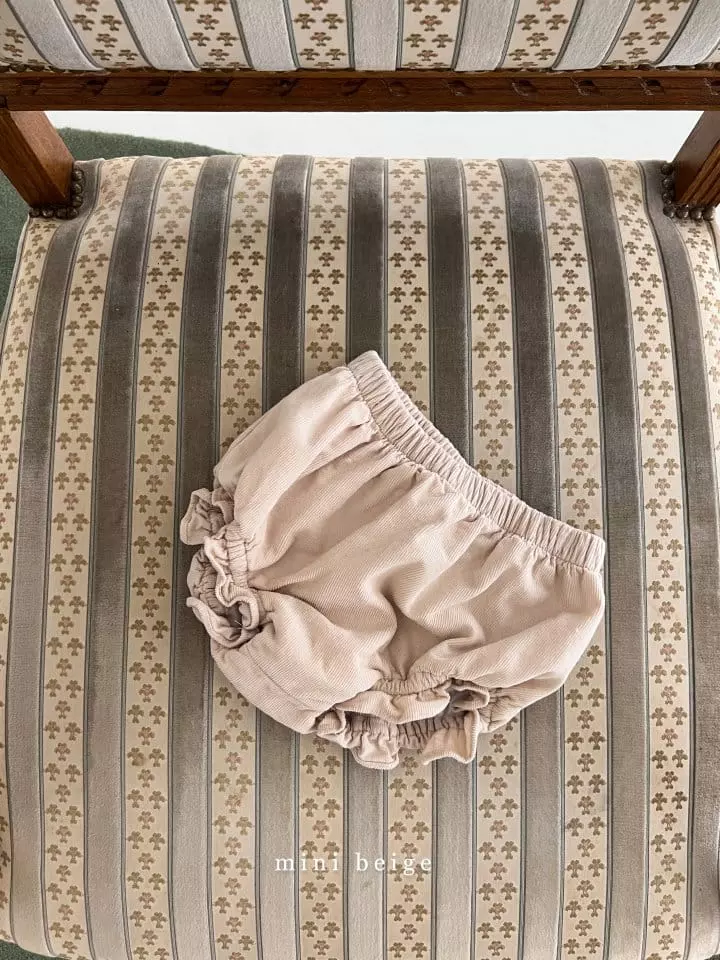 The Beige - Korean Baby Fashion - #babyboutiqueclothing - Mini Rib Frill Bloomer - 2
