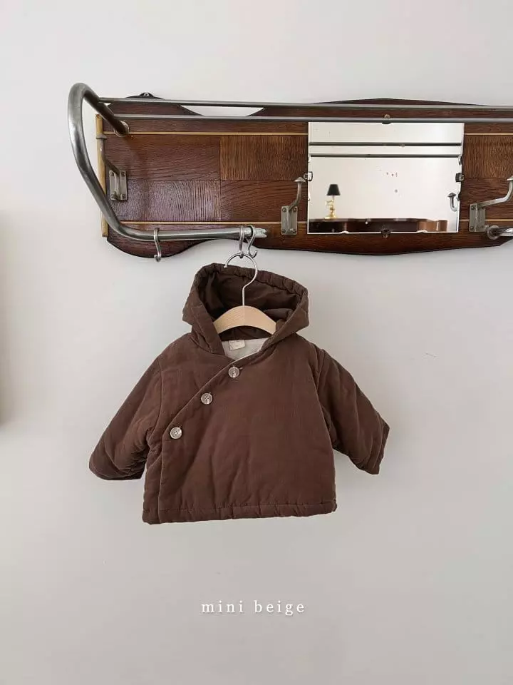 The Beige - Korean Baby Fashion - #babyboutiqueclothing - Mini Rib Hoody Jacket