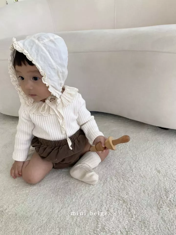 The Beige - Korean Baby Fashion - #babyboutiqueclothing - Mini Whole Collar Tee - 12