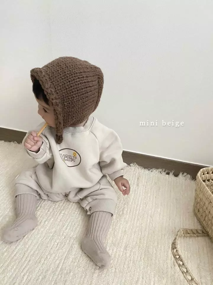 The Beige - Korean Baby Fashion - #babyboutiqueclothing - Mini Happiness Smile Bodysuit - 8
