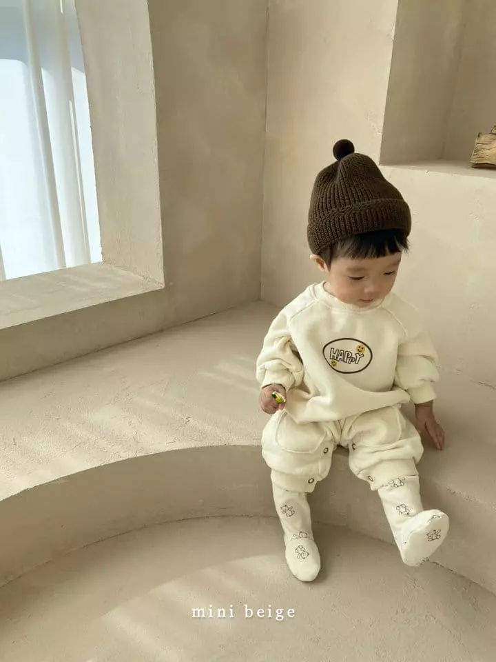 The Beige - Korean Baby Fashion - #babyclothing - Mini Stripes Top Bottom Set - 10