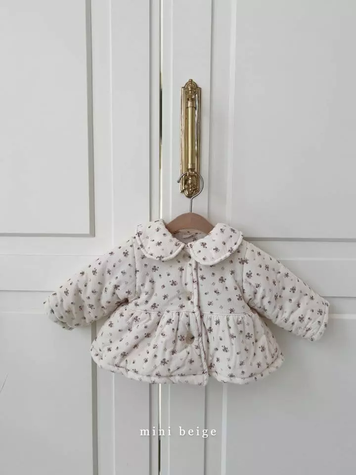 The Beige - Korean Baby Fashion - #babyfashion - Mini Day Collar Bonding Jacket - 2