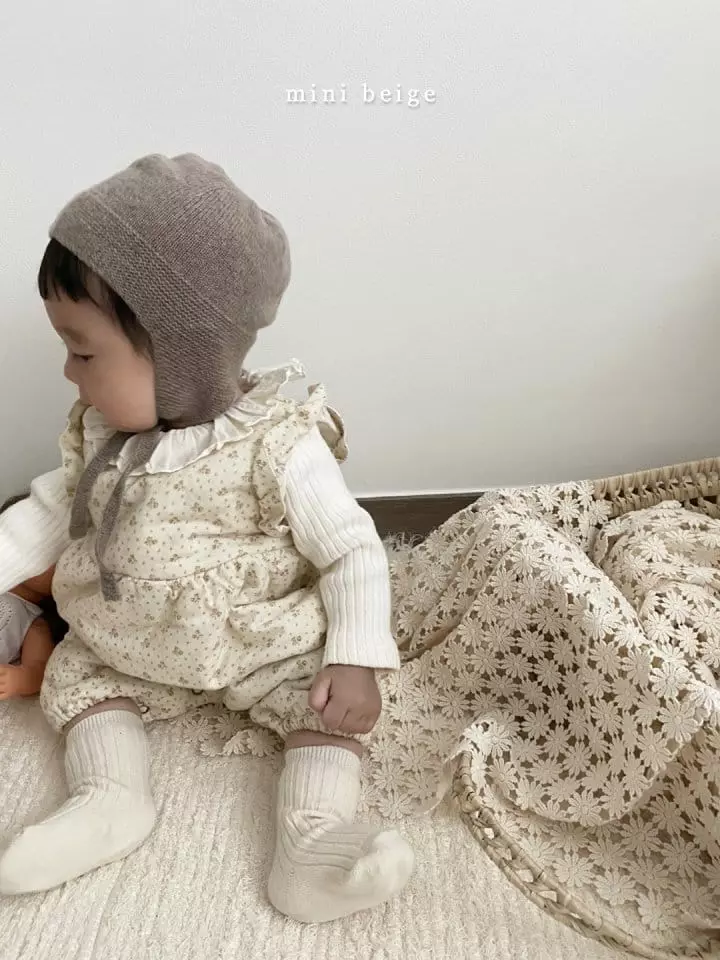 The Beige - Korean Baby Fashion - #babyfashion - Mini Bonding Slit Bodysuit - 8