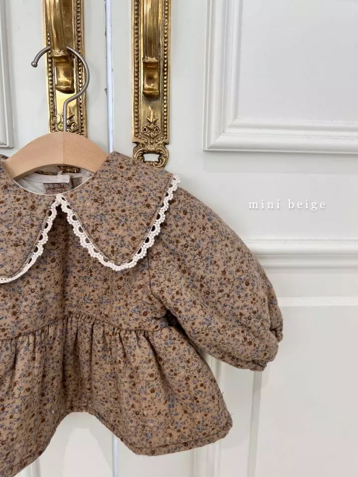 The Beige - Korean Baby Fashion - #babyfever - Mini Bonding Collar Blouse - 2